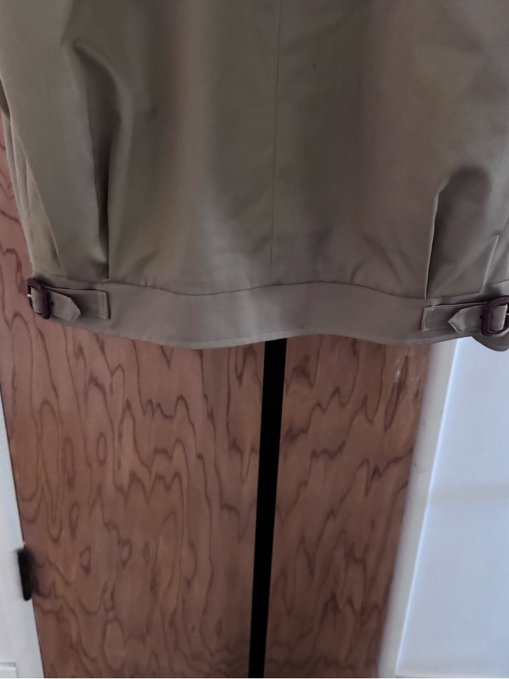 Vintage Burberry Classic Men's Khaki Trench-Style Jacket 38 REG - Picture 7 of 15